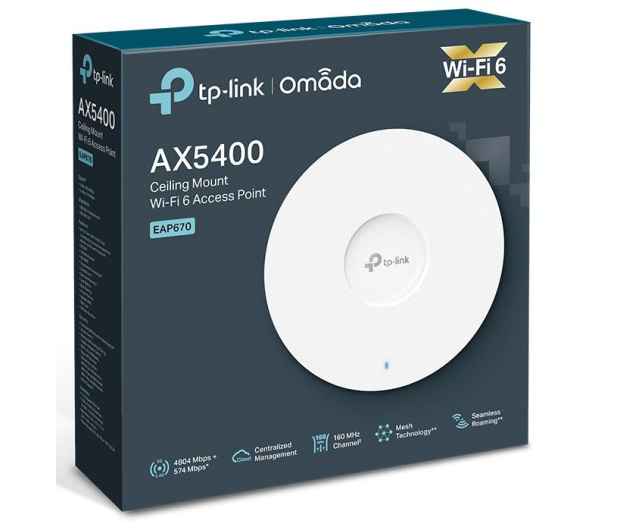 TP-Link EAP670 (802.11a/b/g/n/ac/ax 5400Mb/s) PoE+ - 1051030 - zdjęcie 6